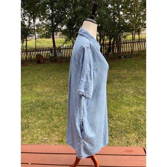 Ana Blue Denim Shirt Dress XXL - Picture 5 of 7